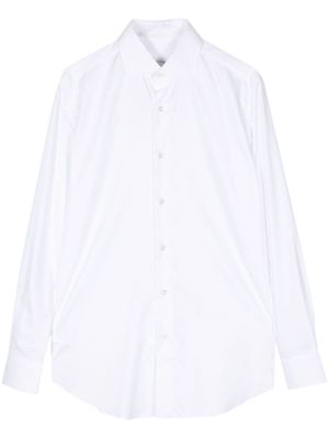 Brioni pointed-collar cotton shirt - White