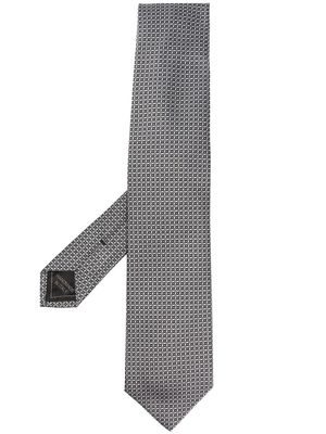 Brioni pointed silk tie - Grey