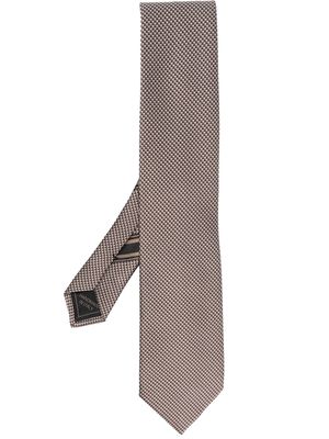 Brioni pointed-tip tie - Brown