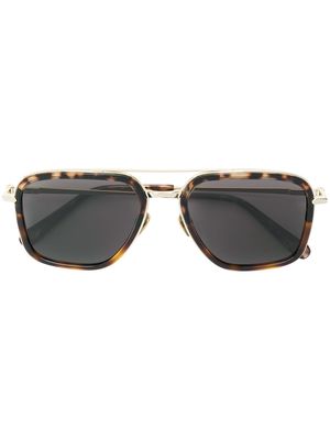 Brioni rectangular shaped sunglasses - Brown