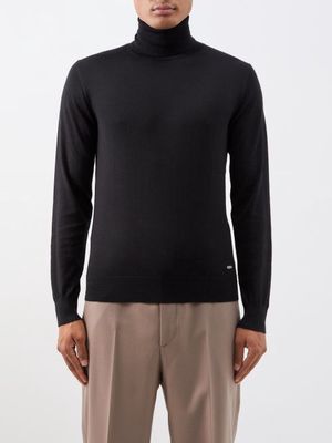 Brioni - Roll-neck Cashmere-blend Sweater - Mens - Black