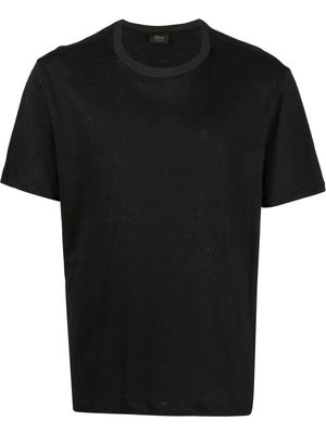 Brioni round neck short-sleeved T-shirt - Black