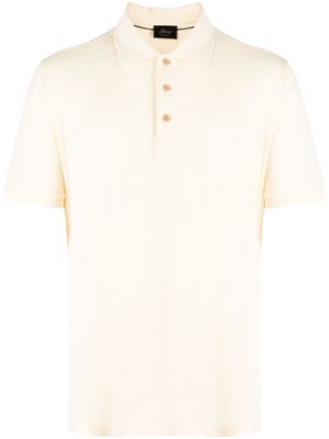 Brioni short-sleeve cotton polo shirt - Yellow