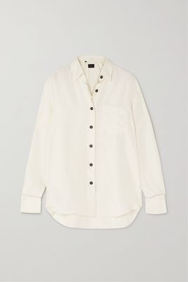 Brioni - Silk-shantung Shirt - White