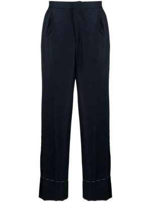 Brioni silk tailored trousers - Blue