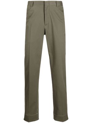 Brioni slim-cut chino trousers - Green