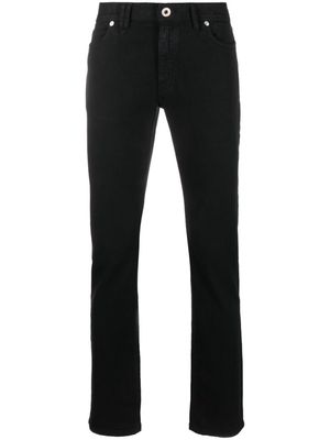 Brioni slim-cut cotton jeans - Black