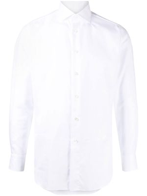 Brioni slim-fit cotton shirt - White