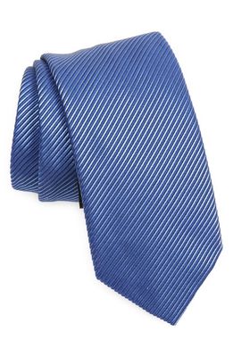 Brioni Standard Stripe Silk Tie in Bluette