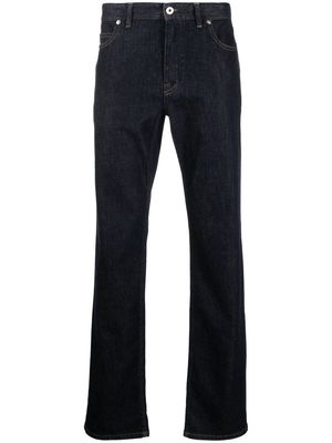 Brioni straight-leg mid-rise jeans - Blue