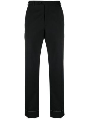 Brioni tailored straight-leg trousers - Black