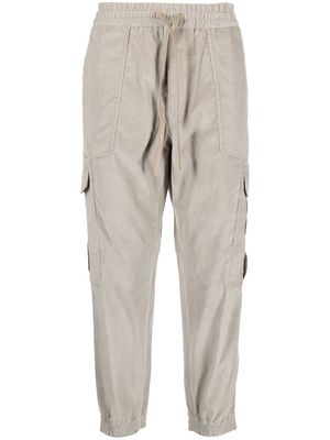 Brioni tapered drawstring cargo trousers - Neutrals