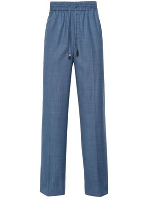Brioni tapered wool trousers - Blue