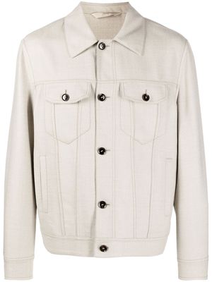 Brioni Trucker shirt jacket - Neutrals