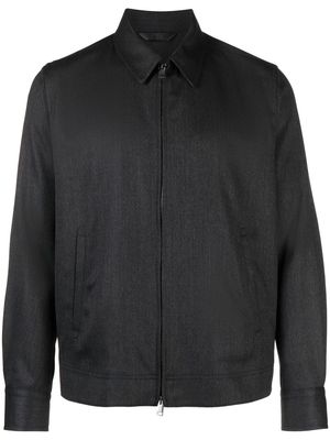 Brioni two-way zip jacket - Black