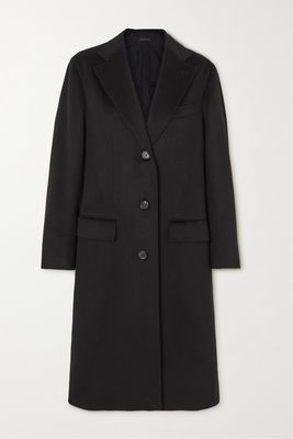 Brioni - Wool And Cashmere-blend Coat - Black