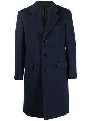 BRIONI wool-blend coat - Blue