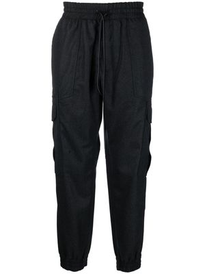 Brioni wool cargo-style track pants - Grey