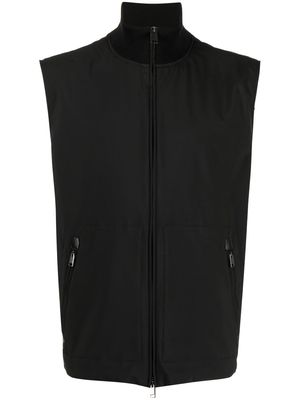 Brioni zip-up gilet jacket - Black