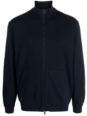 Brioni zip-up high-neck sweatshirt - Black