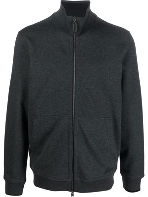 Brioni zip-up long-sleeve sweatshirt - Grey