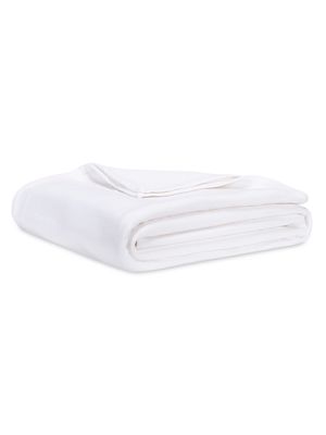 Bristol Cotton Blanket - White - Size Queen