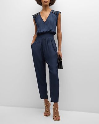 Bristol Grommet-Embellished Jumpsuit