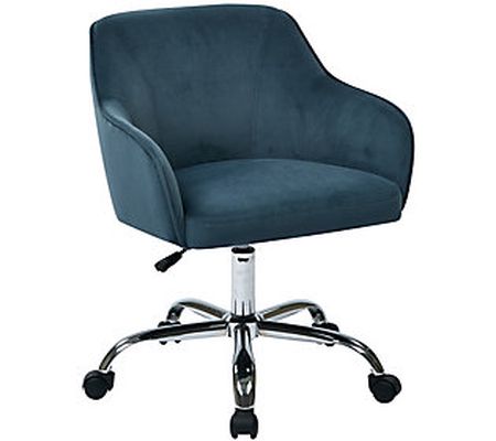 Bristol Task Chair with Velvet Fabric by Avenue Six