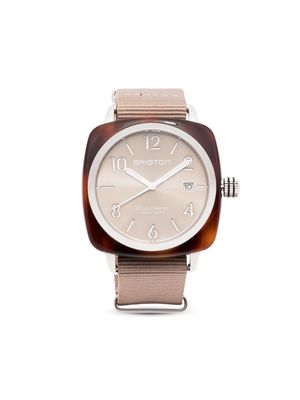 Briston Watches Clubmaster Classic HMS Date 40mm - Brown