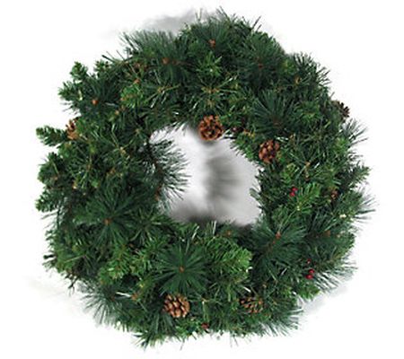 Brite Star 24" Chesapeake Pine Wreath With Berr ies