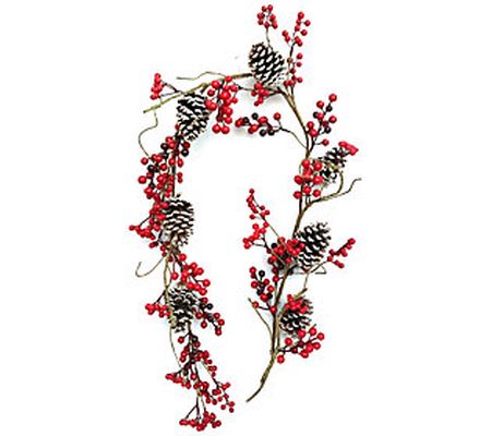 Brite Star 5' Berry and Pinecone Garland