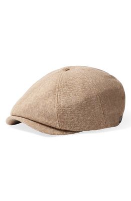 Brixton Brood Driving Cap in Safari