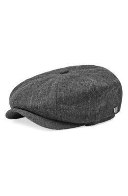 Brixton Brood Wool Blend Driving Cap in Black/Grey