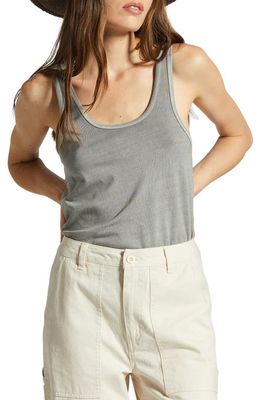 Brixton Carefree Organic Cotton Tank in Washed Black 