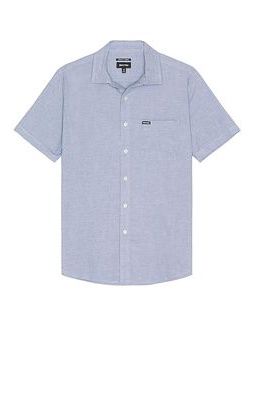 Brixton Charter Oxford Shirt in Blue