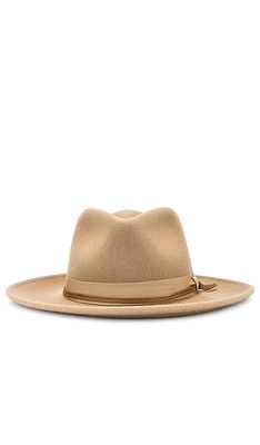 Brixton Dayton Convertible Brim Rancher Hat in Tan