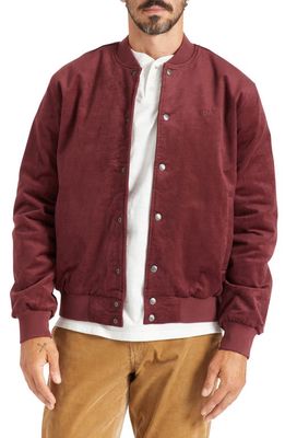 Brixton Dillinger Bomber Jacket in Mahogany