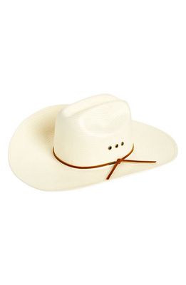 Brixton El Paso Straw Cowboy Hat in Off White