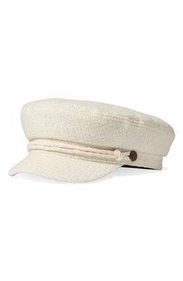 Brixton Fiddler Cap in Off White Boucle
