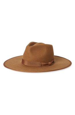 Brixton Jo Felted Wool Rancher Hat in Golden Brown