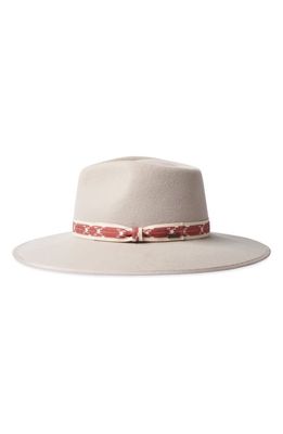 Brixton Jo Felted Wool Rancher Hat in Ivory Beige