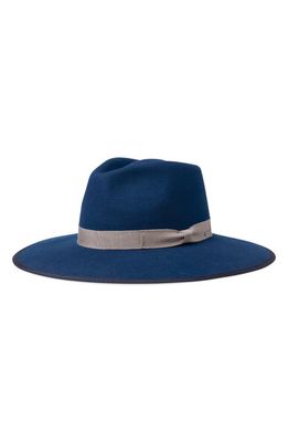 Brixton Jo Felted Wool Rancher Hat in Moonlit Ocean/Beige