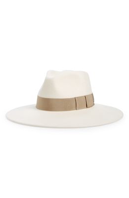 Brixton Joanna Felted Wool Hat in Dove/Khaki