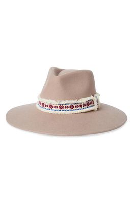 Brixton Joanna Felted Wool Hat in Sesame/Multi