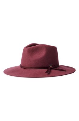Brixton Joanna Packable Wool Hat in Mahogany