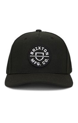 Brixton K Crest C Mp Snapback Hat in Black.