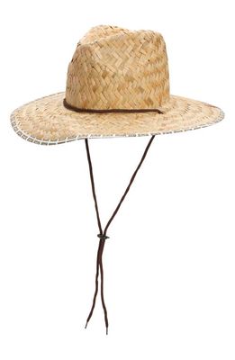 Brixton Messer Wide Brim Straw Hat in Tan