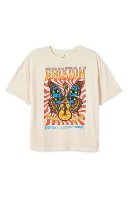 Brixton Music Fest Cotton Graphic T-Shirt in Whitecap Worn Wash