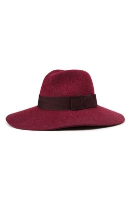 Brixton 'Piper' Floppy Wool Hat in Heather Wine
