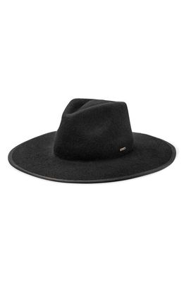 Brixton Santiago Felted Wool Rancher Hat in Black